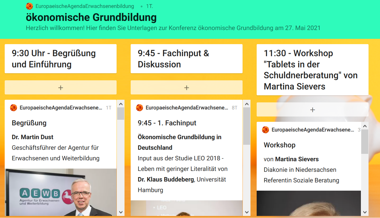 Virtuelle Regionalkonferenz Niedersachsen: Ökonomische Grundbildung in der Erwachsenenbildung